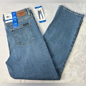 Calvin Klein Jeans Women’s Medium Blue Relaxed Straight Jeans NWT SIZE 10
